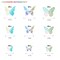 72 Pieces 3D Butterfly Wall Decor, 3 Styles 3 Sizes, Removable Metallic Wall Sticker Room Mural Decals for Kids Bedroom Nursery Classroom Party Decoration Wedding Decor DIY Gift (Laser)